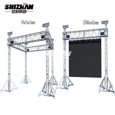 Venkovní závěsné jeviště s LED obrazovkou